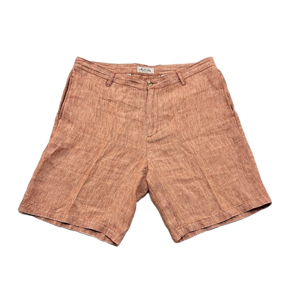 Madda Fella Shorts Key West Truman Linen Customs House Brick Size 40 Resortwear‎